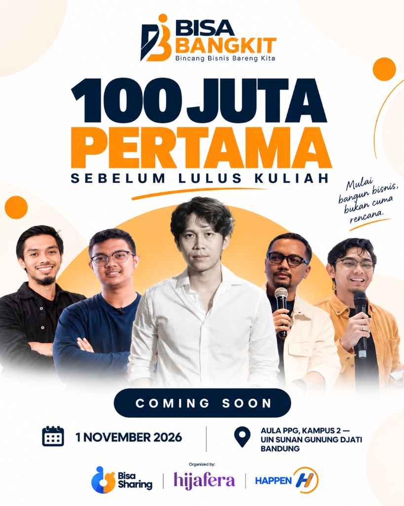 Poster Resmi BISA BANGKIT 100 Juta Pertama Sebelum Lulus Kuliah